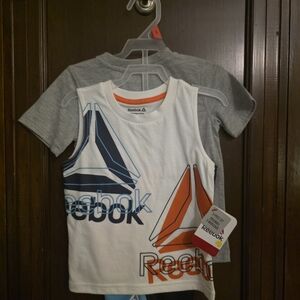 NWT Reebok Kids 3Pc Set - White, Gray, Blue, Orange